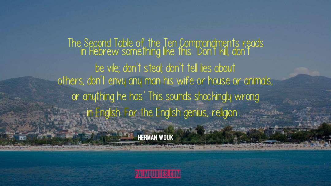 In English quotes by Herman Wouk