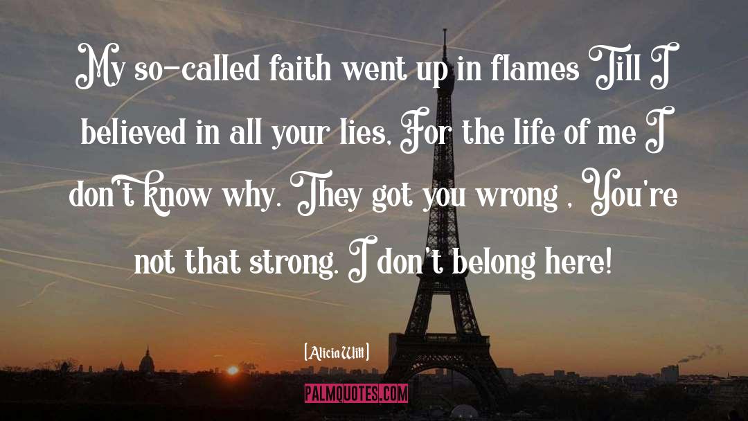 In Flames quotes by Alicia Witt