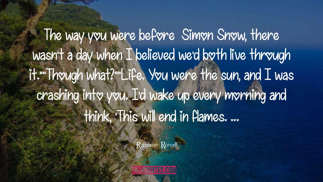 In Flames quotes by Rainbow Rowell