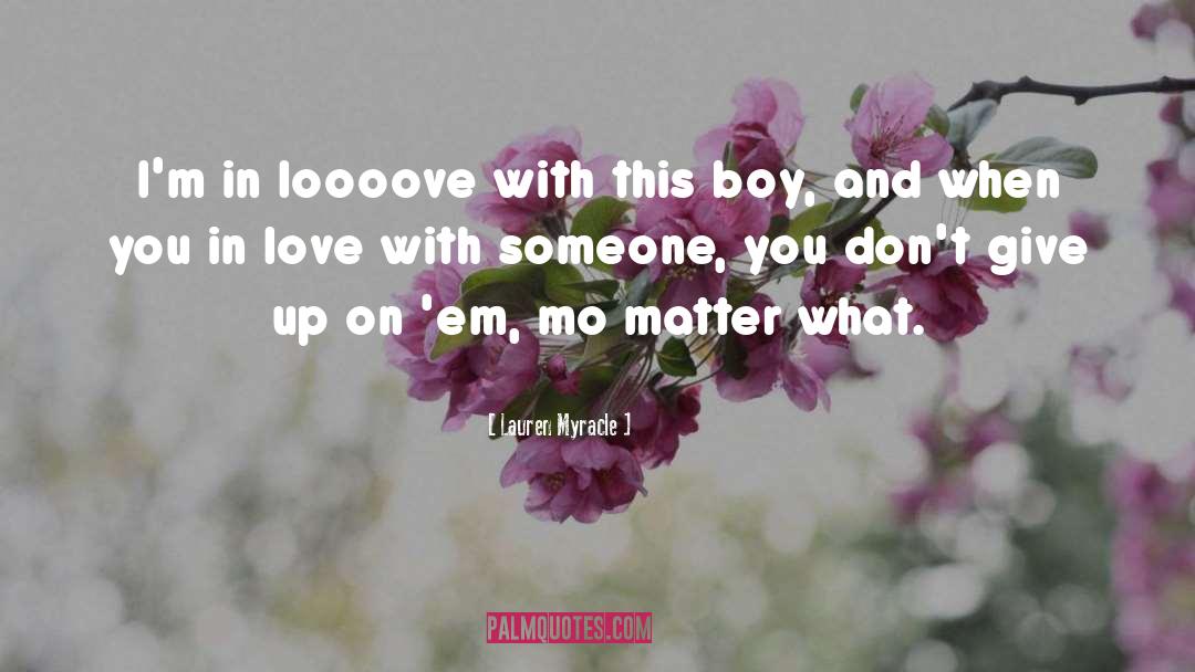 In Love quotes by Lauren Myracle