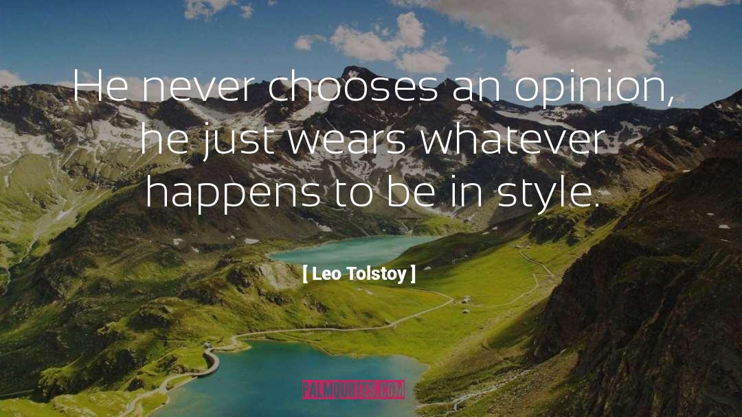 In Style quotes by Leo Tolstoy