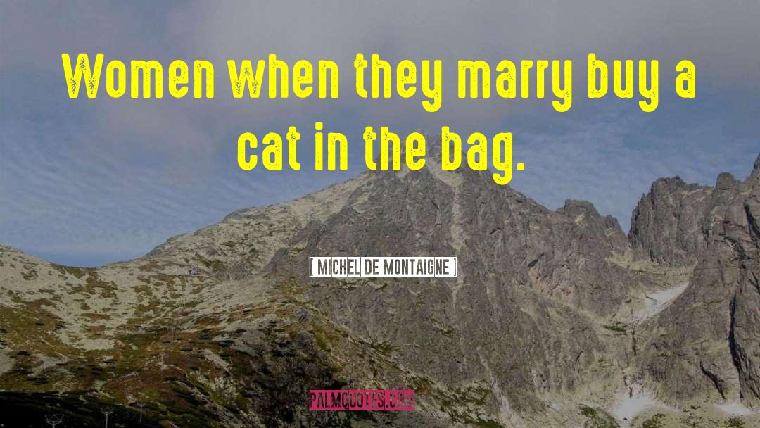 In The Bag quotes by Michel De Montaigne