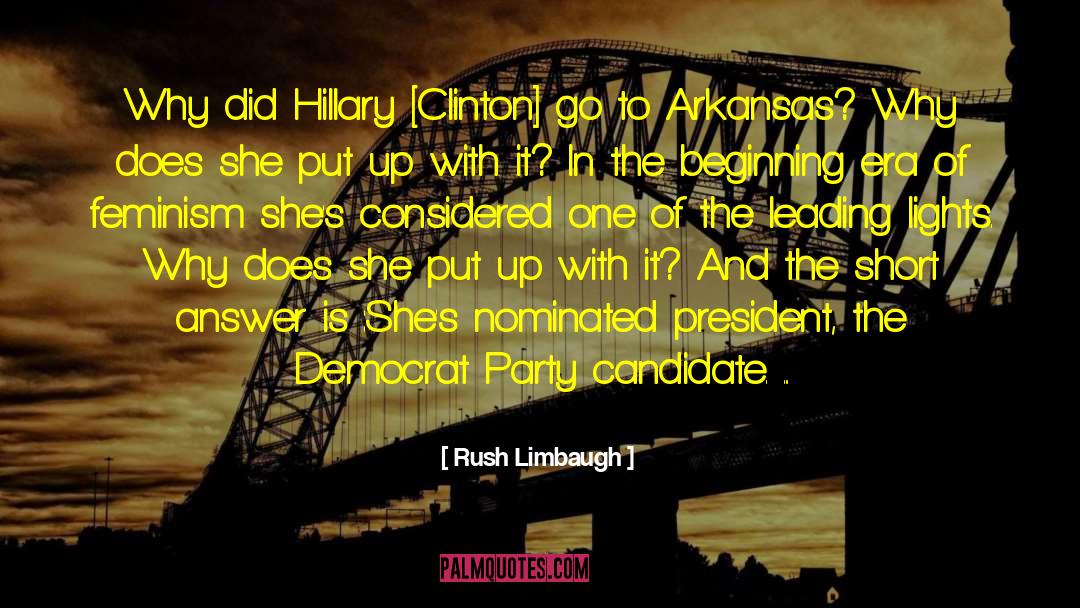 In The Beginning quotes by Rush Limbaugh