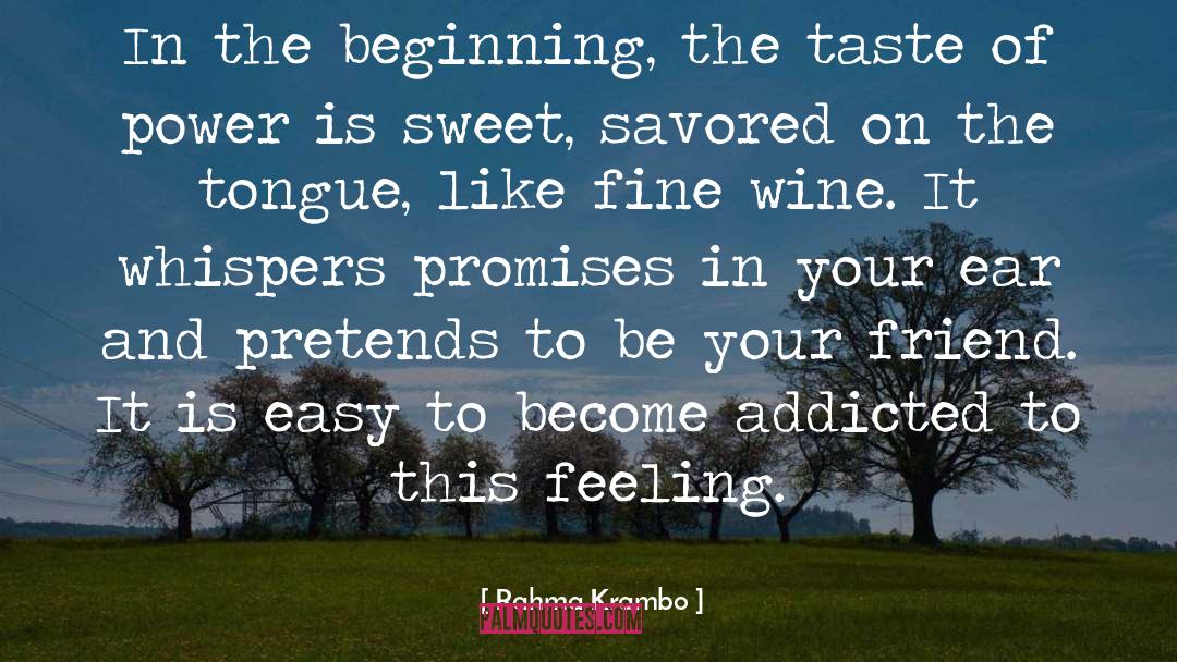 In The Beginning quotes by Rahma Krambo