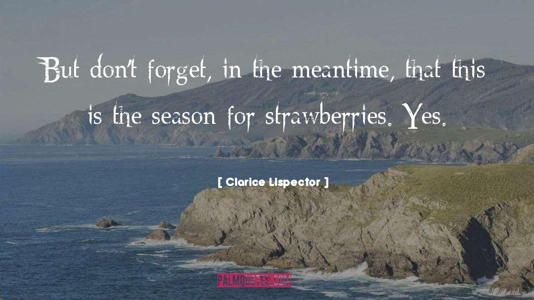 In The Meantime quotes by Clarice Lispector