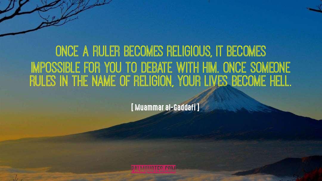 In The Name Of Religion quotes by Muammar Al-Gaddafi