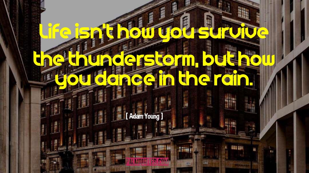 In The Rain quotes by Adam Young