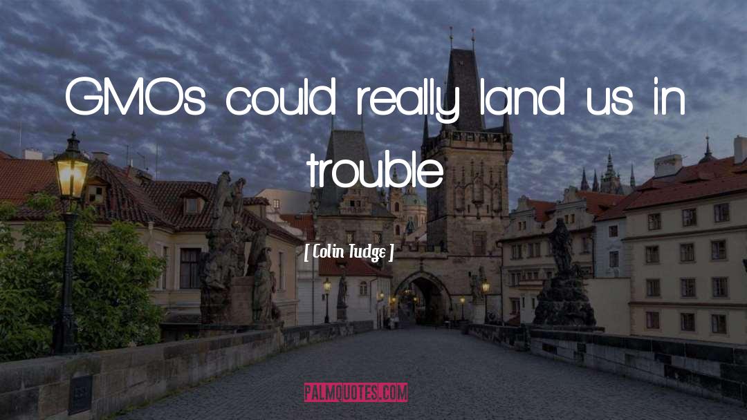 In Trouble quotes by Colin Tudge