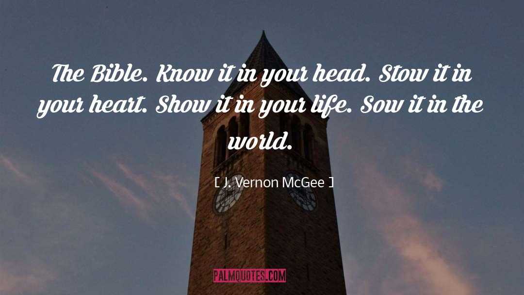 In Your Head quotes by J. Vernon McGee