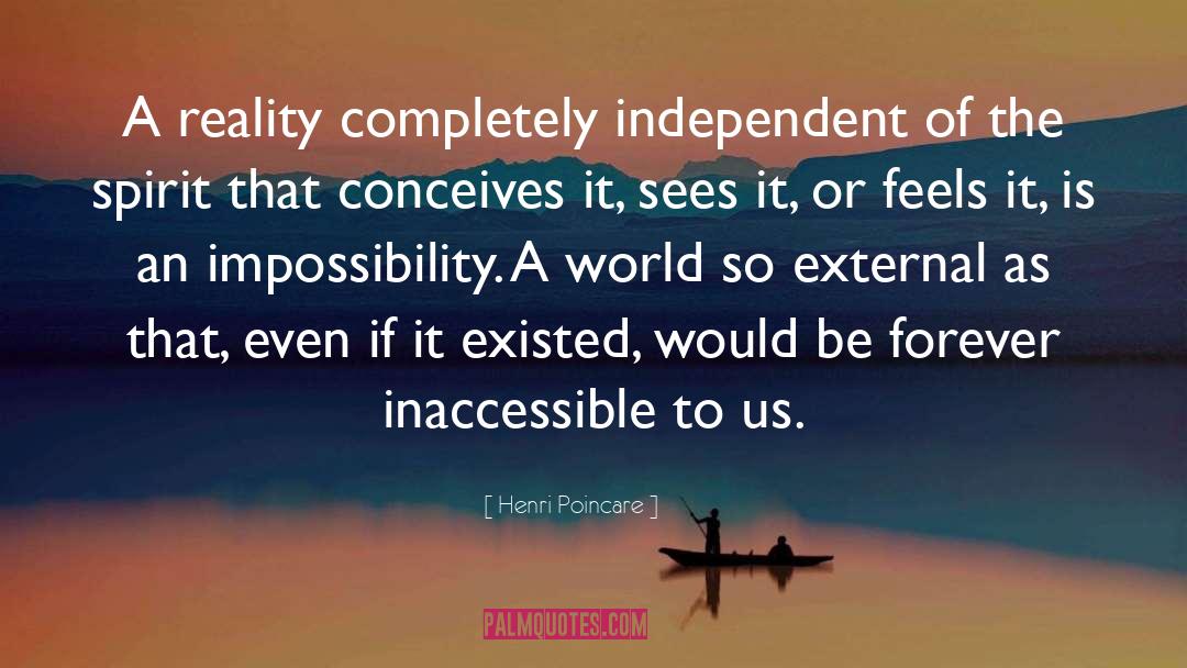 Inaccessible quotes by Henri Poincare