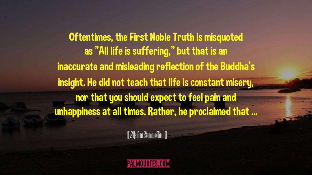 Inaccurate quotes by Ajahn Sumedho