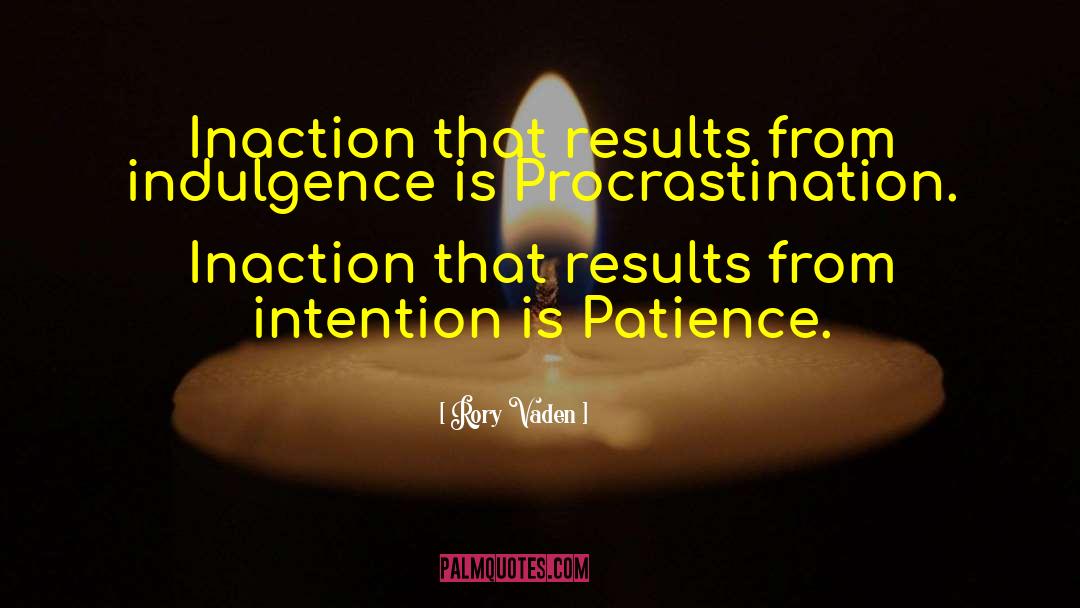 Inaction quotes by Rory Vaden