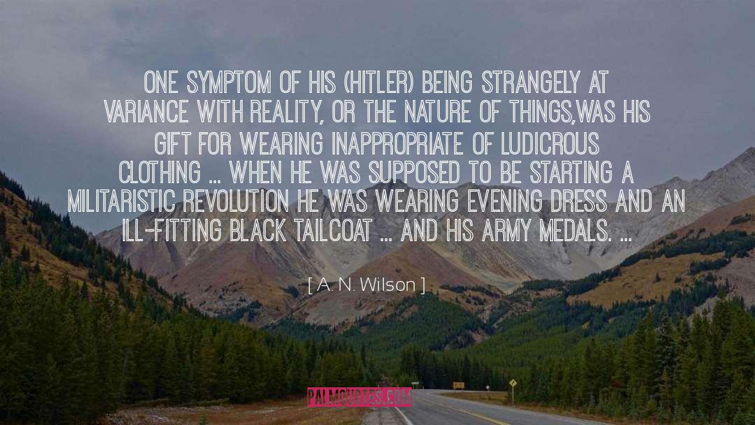 Inappropriate quotes by A. N. Wilson