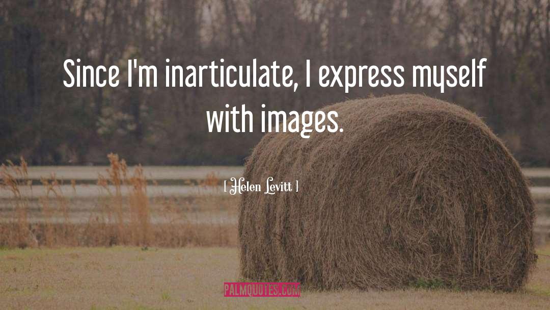 Inarticulate quotes by Helen Levitt
