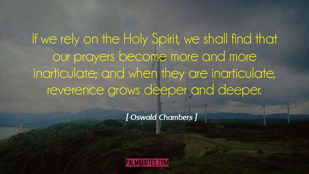 Inarticulate quotes by Oswald Chambers
