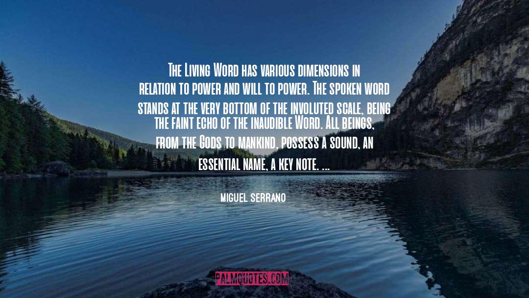 Inaudible quotes by Miguel Serrano