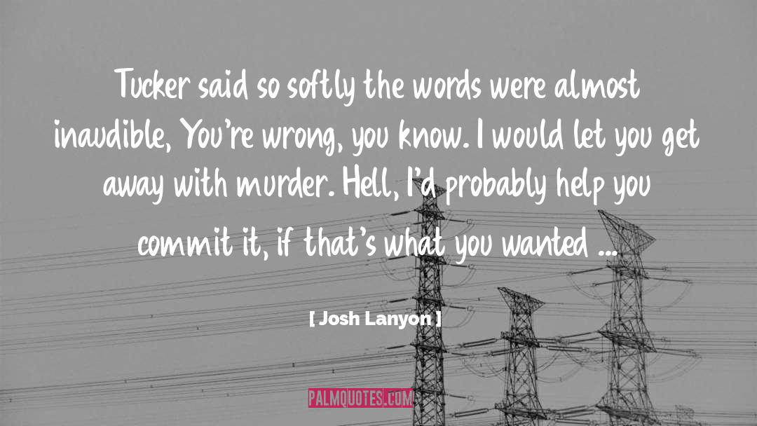 Inaudible quotes by Josh Lanyon