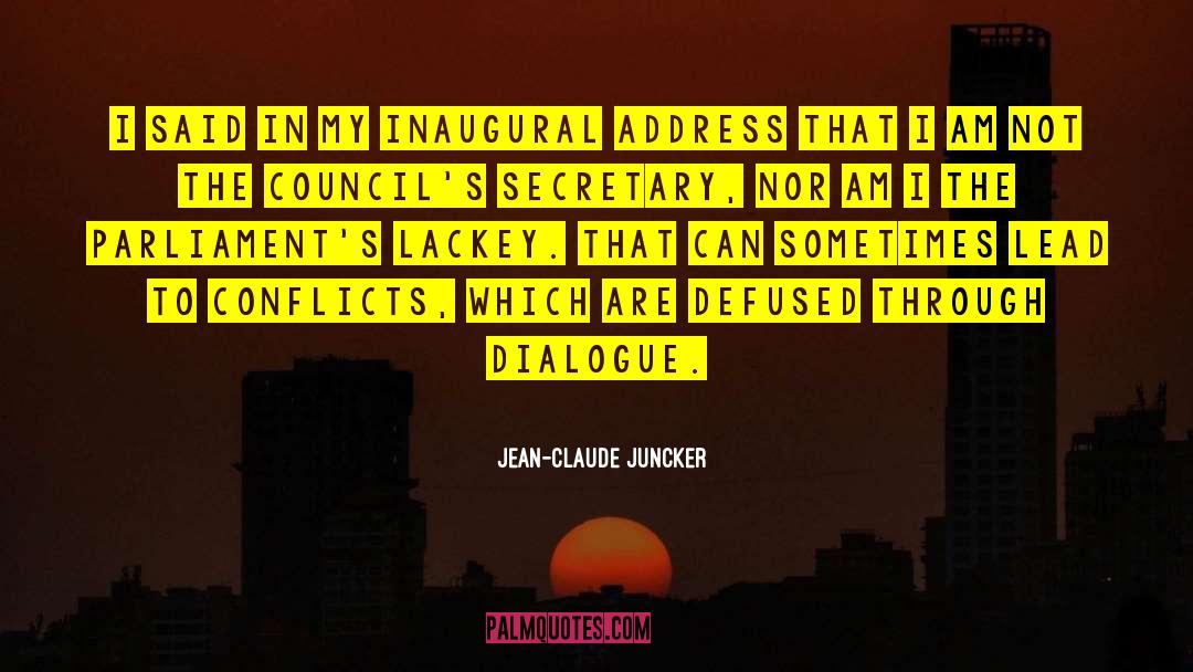 Inaugural quotes by Jean-Claude Juncker