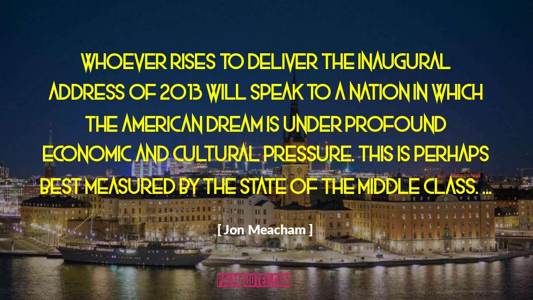 Inaugural quotes by Jon Meacham
