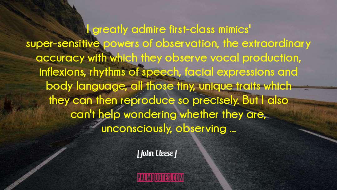 Inaugural Speech quotes by John Cleese