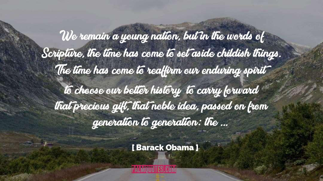 Inauguration quotes by Barack Obama