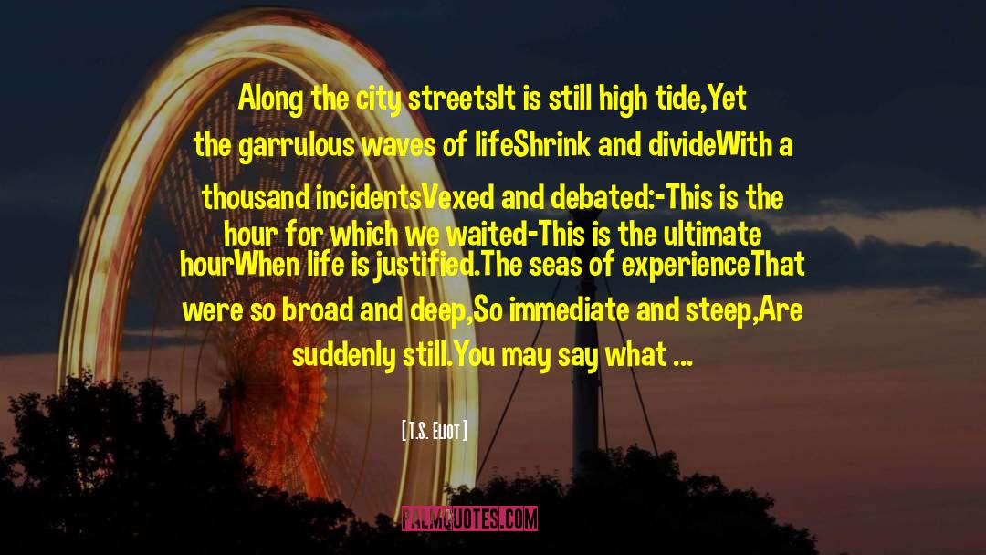 Incidents quotes by T.S. Eliot