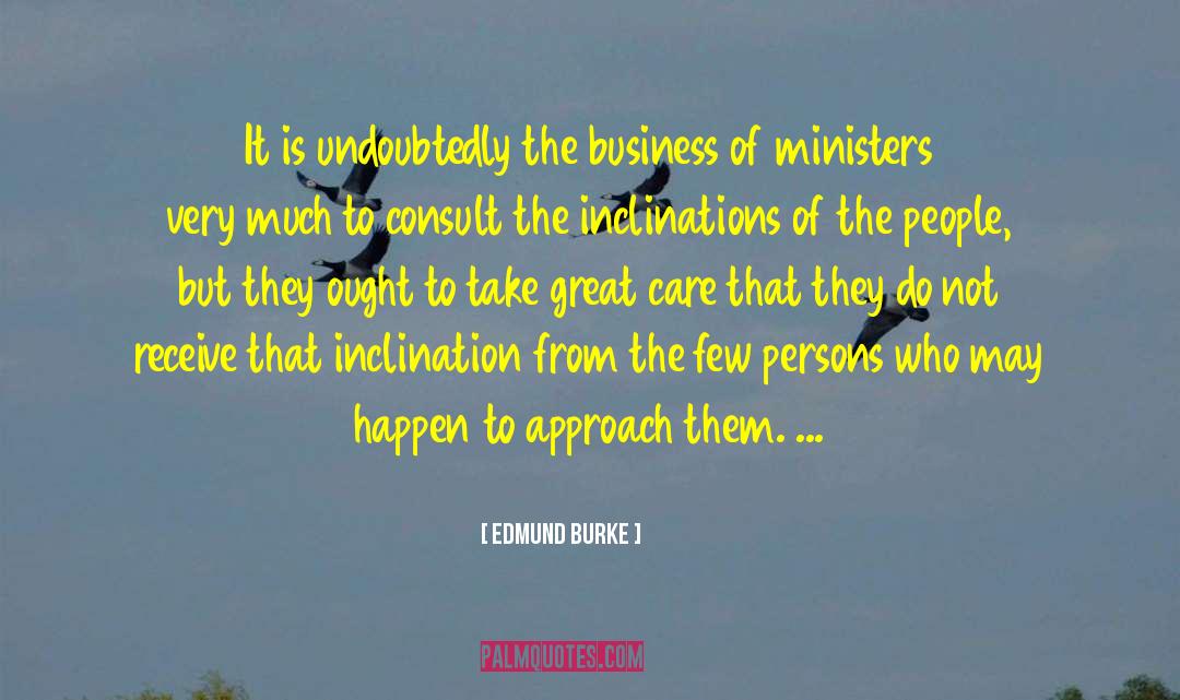 Inclination quotes by Edmund Burke