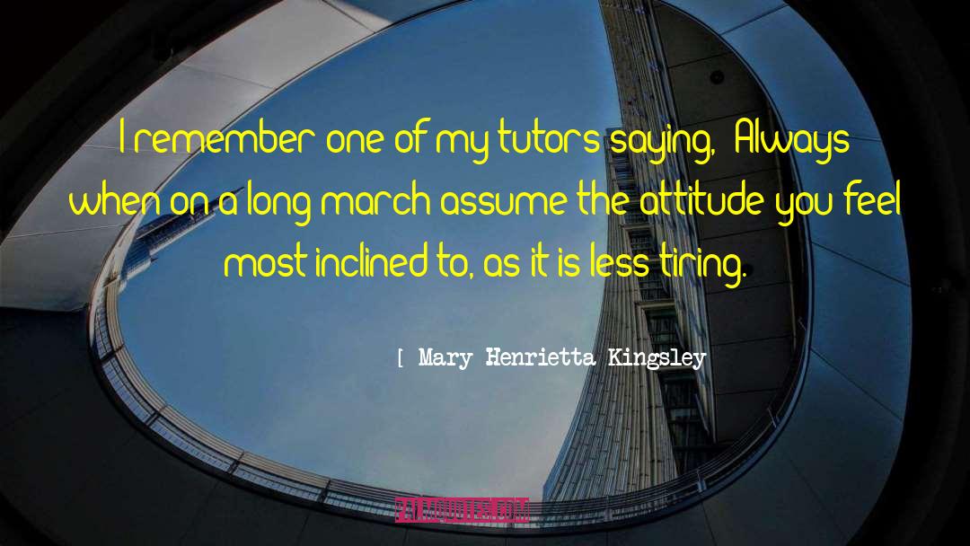 Inclined quotes by Mary Henrietta Kingsley