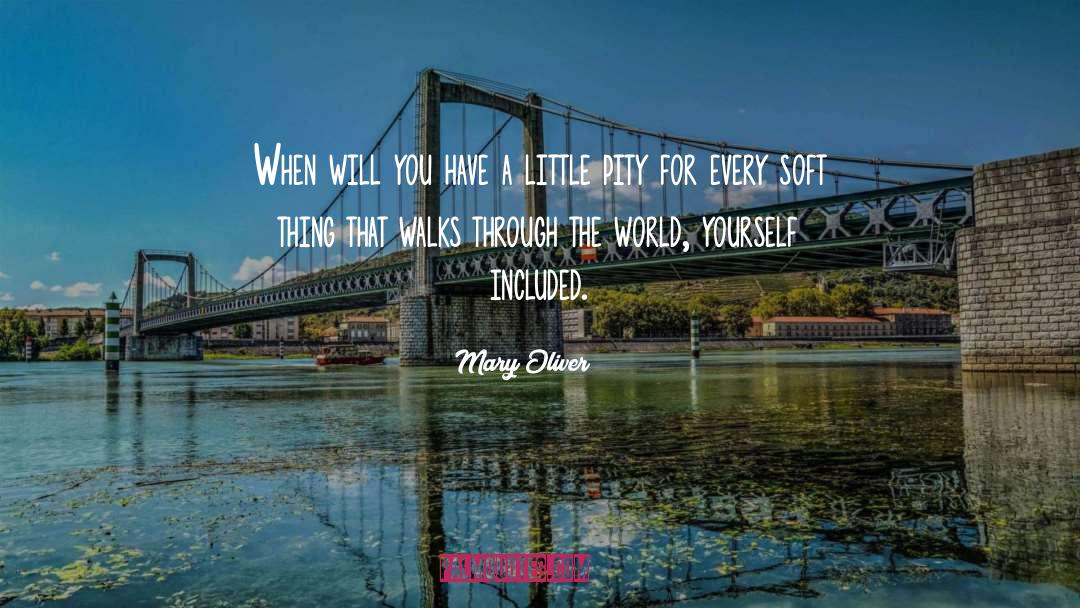 Included quotes by Mary Oliver