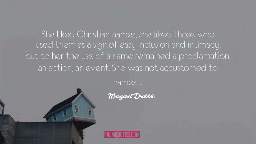 Inclusion quotes by Margaret Drabble