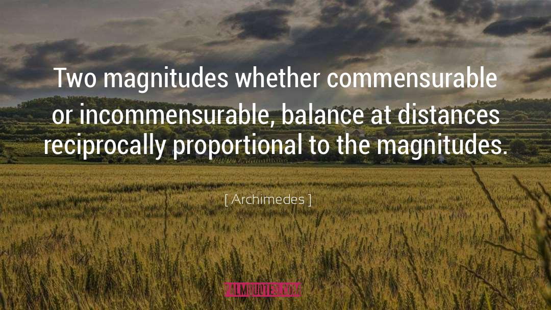 Incommensurable quotes by Archimedes