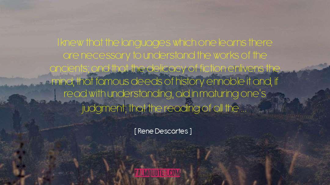 Incomparable quotes by Rene Descartes