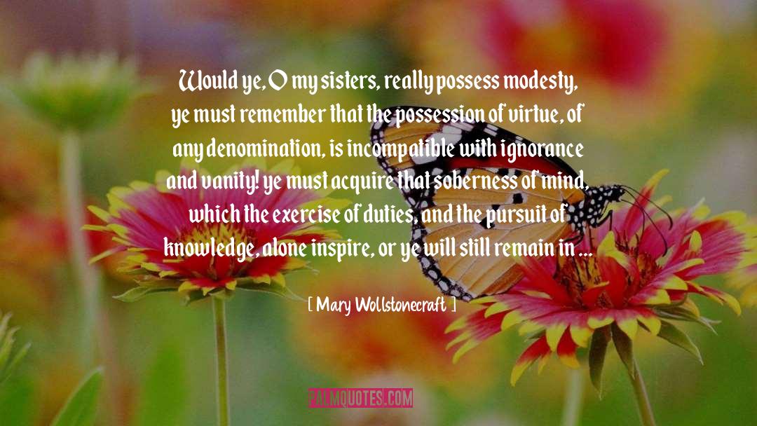 Incompatible quotes by Mary Wollstonecraft