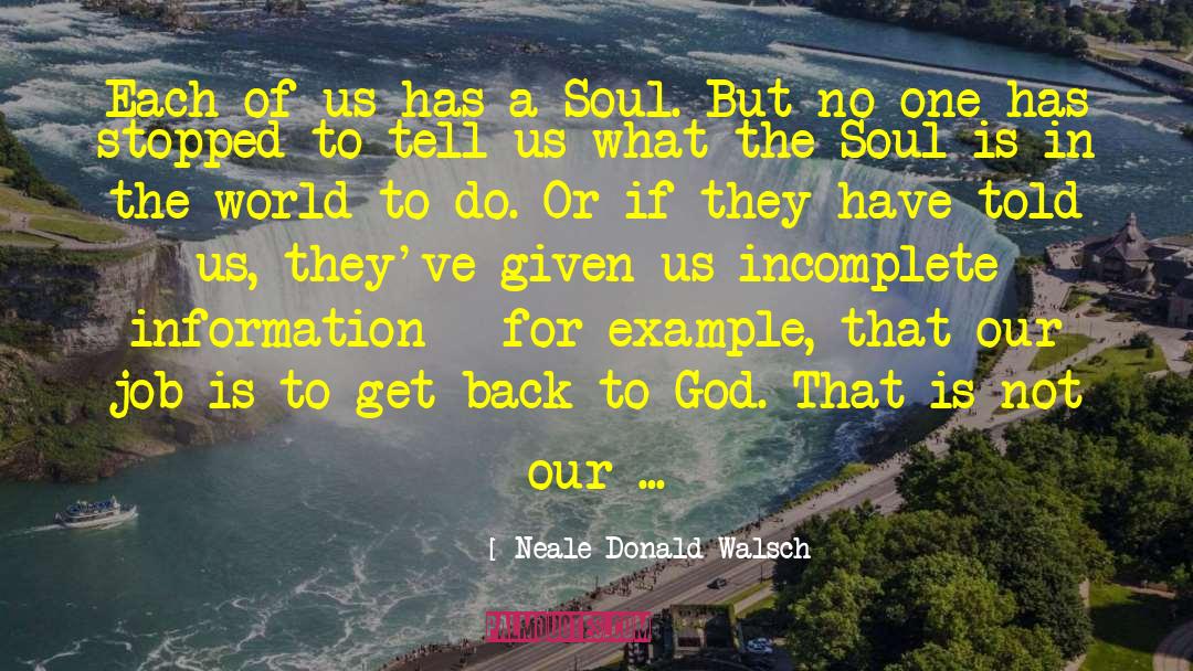 Incomplete Information quotes by Neale Donald Walsch