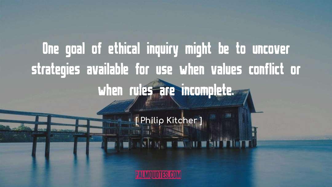 Incomplete quotes by Philip Kitcher