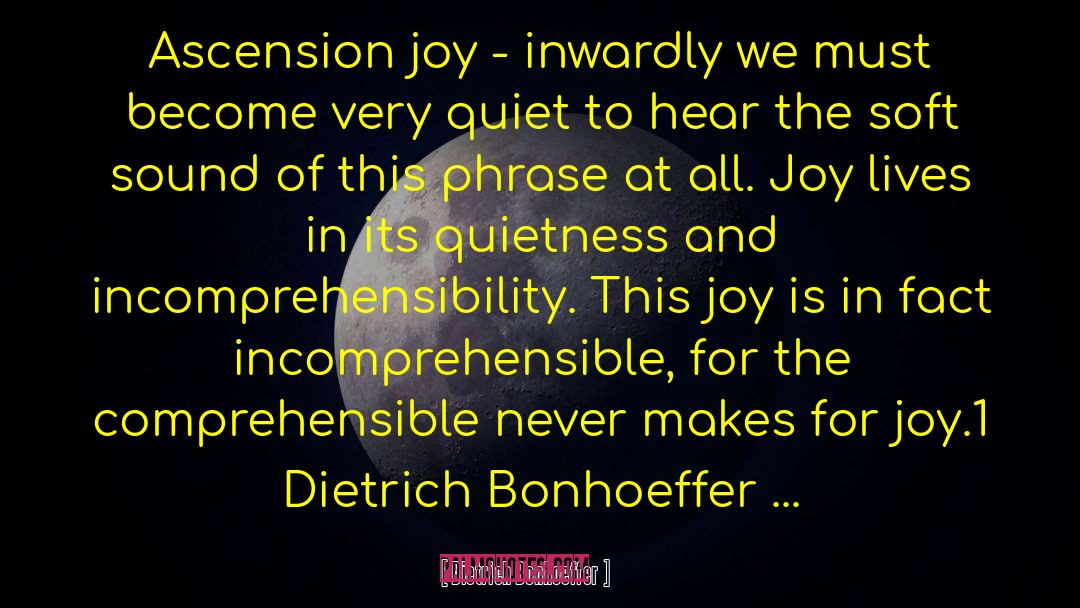 Incomprehensibility quotes by Dietrich Bonhoeffer