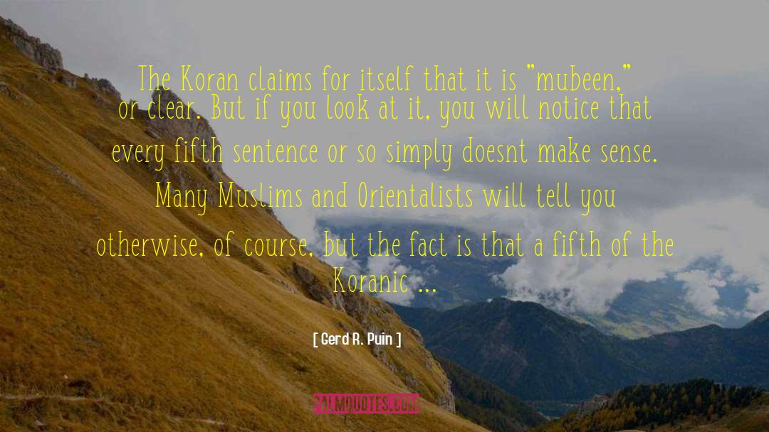 Incomprehensible quotes by Gerd R. Puin