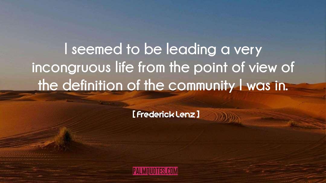 Incongruous quotes by Frederick Lenz