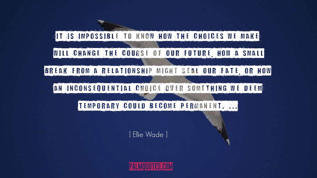 Inconsequential quotes by Ellie Wade