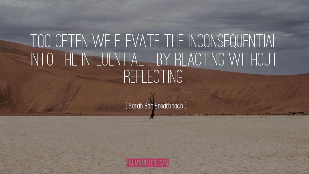 Inconsequential quotes by Sarah Ban Breathnach