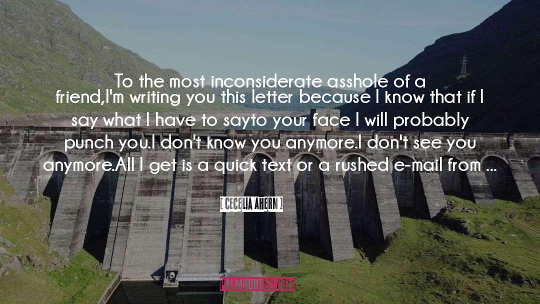 Inconsiderate quotes by Cecelia Ahern