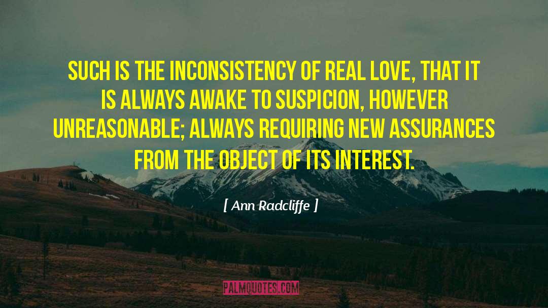 Inconsistancy quotes by Ann Radcliffe
