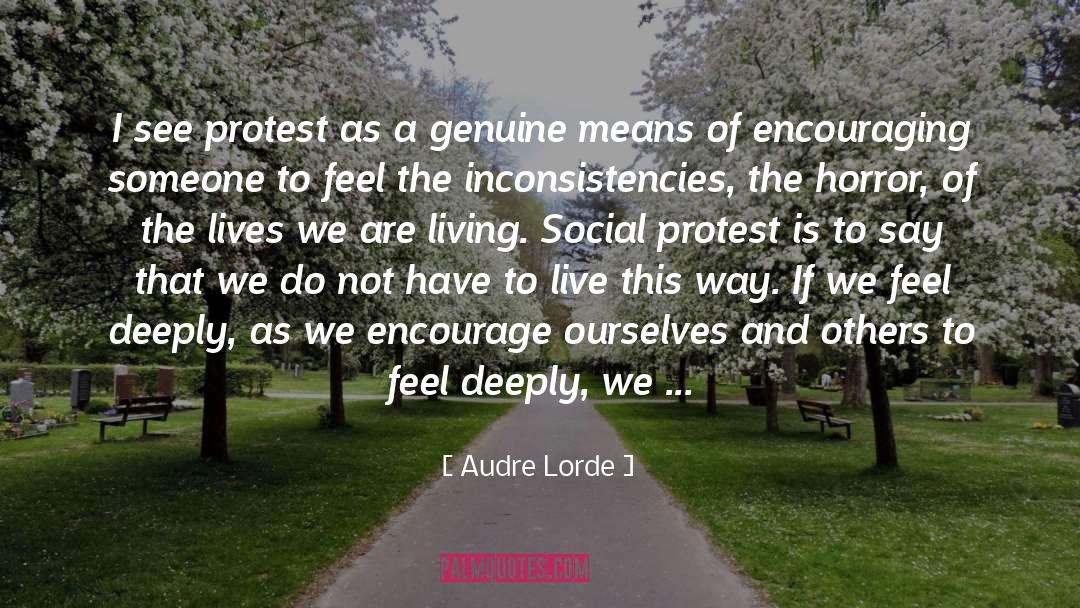 Inconsistencies quotes by Audre Lorde