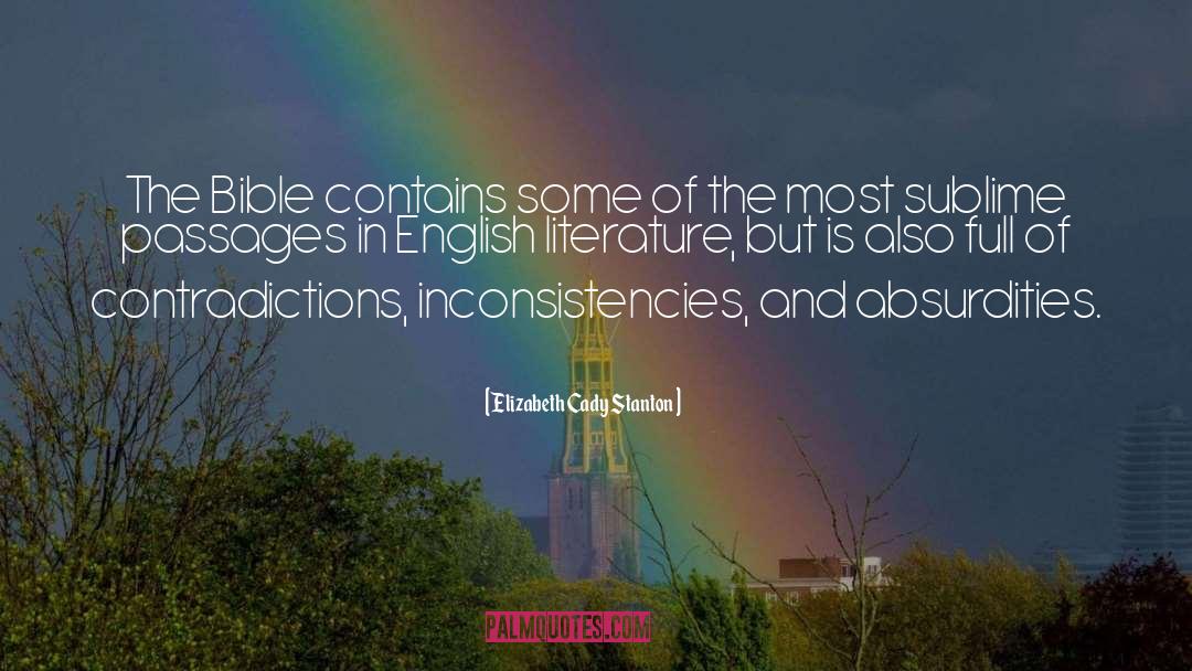 Inconsistency quotes by Elizabeth Cady Stanton