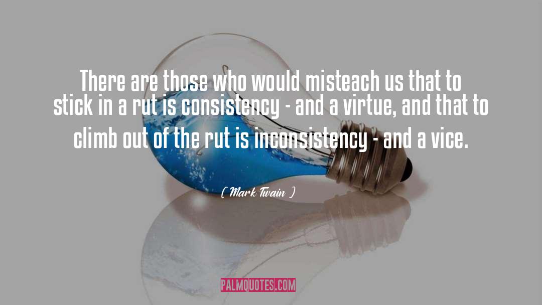Inconsistency quotes by Mark Twain