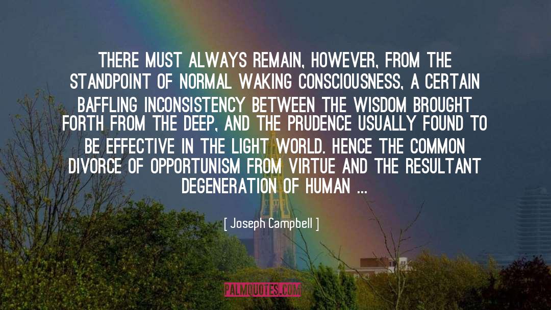 Inconsistency quotes by Joseph Campbell