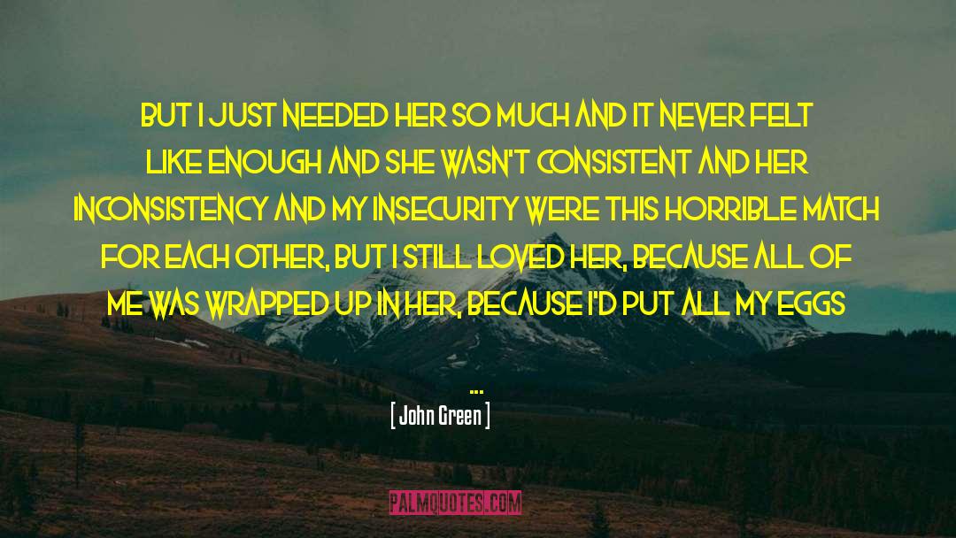 Inconsistency quotes by John Green