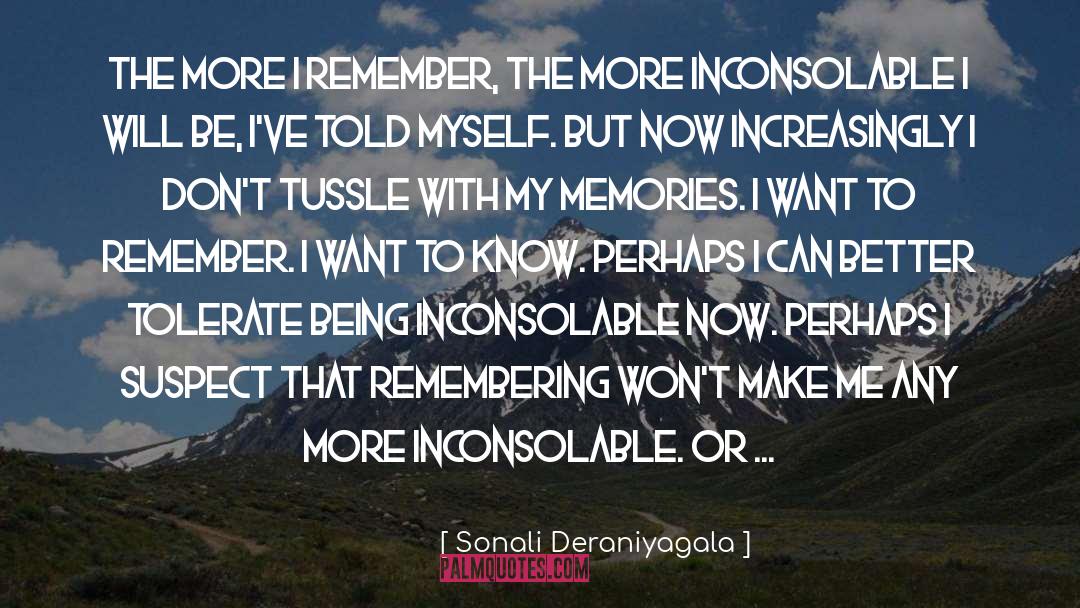 Inconsolable quotes by Sonali Deraniyagala