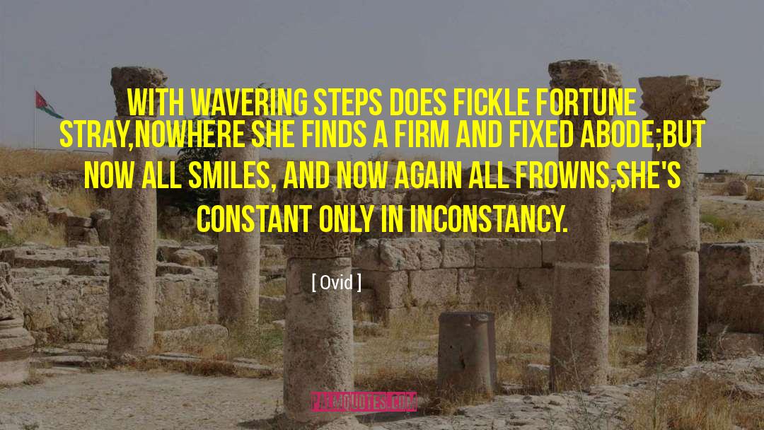 Inconstancy quotes by Ovid