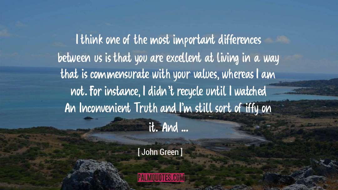 Inconvenient Truth quotes by John Green